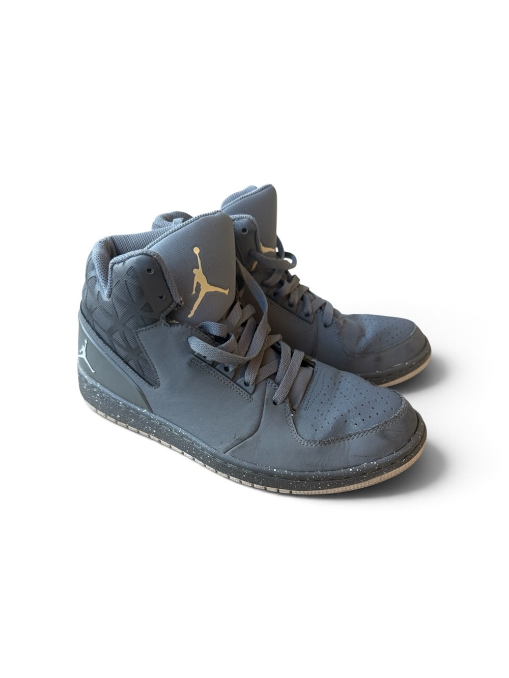 Nike Air Jordan 1 Flight 3 Grey 743188-003 Mens Size 10.5 Pre-Owned Vintage